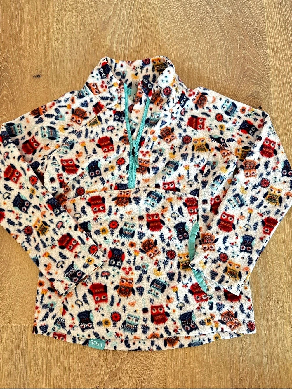 Roxy Girls T 4-5 Owl Print Fleece Pullover